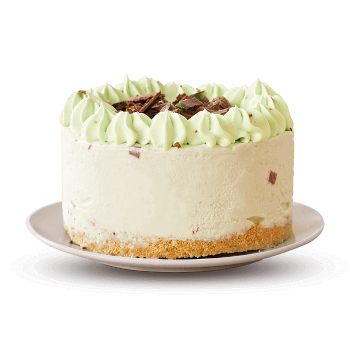 swirly peppermint crisp nicecream cake