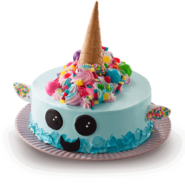 unicorn of the sea nicecream cake
