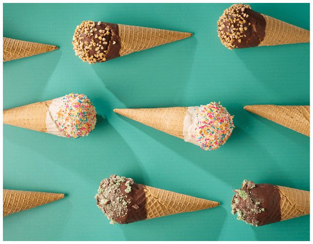 8 nicecream conez ice cream cones