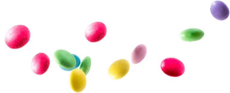 Falling smarties