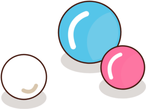 Decorative colored circles
