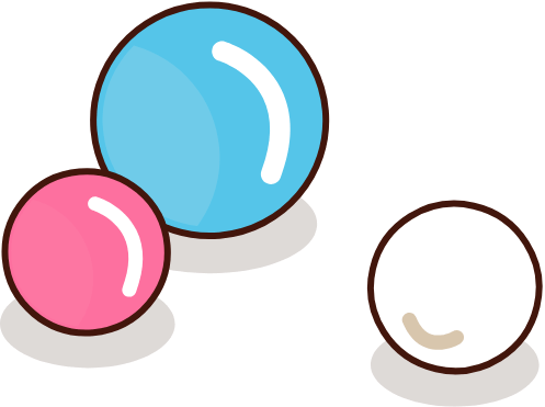 Decorative colored circles