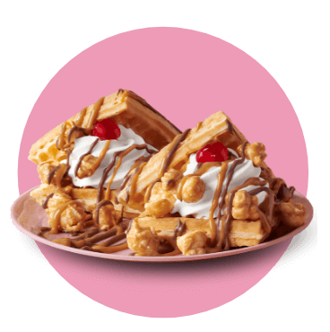Caramel waffle
