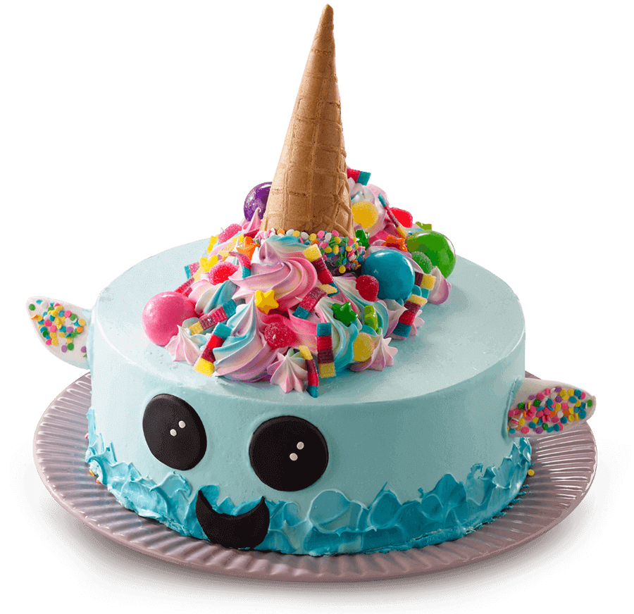 Unicorn of the Sea ice-cream cake