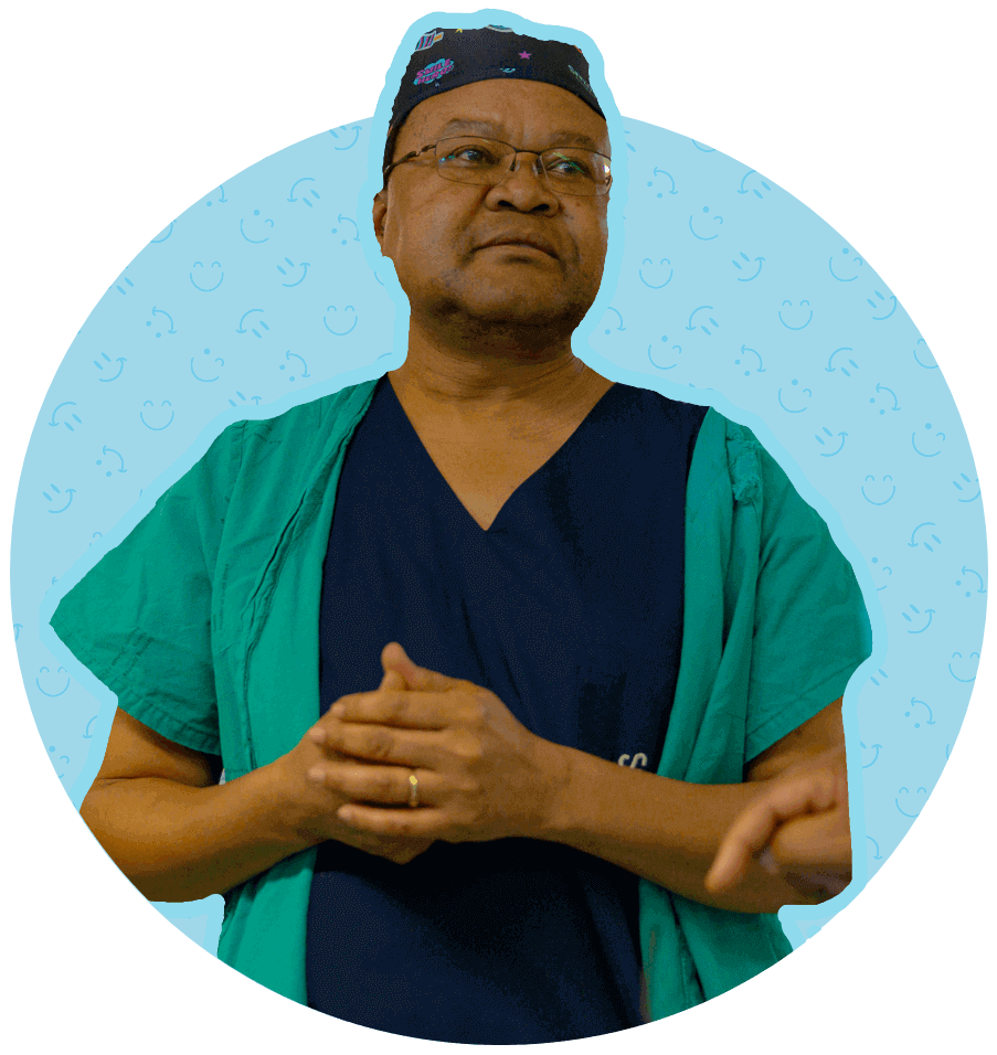 Surgeon in scrubs