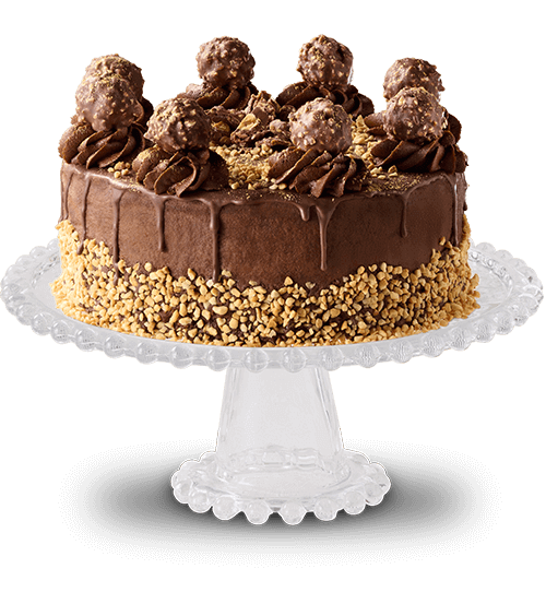 Ferrero Rocher ice cream cake